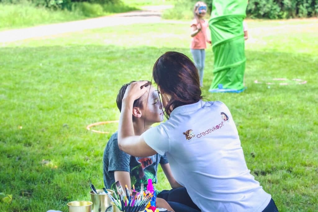 Kinderschminken beim Kindergeburtstag feiern