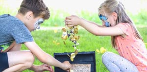 Schatzsuche macht sehr viel Spaß beim Kindergeburtstag