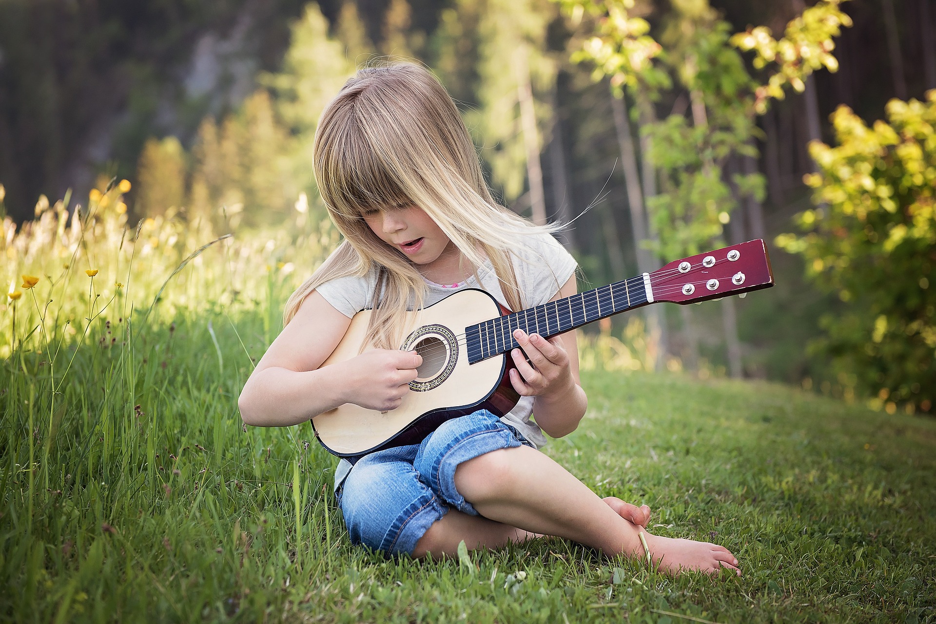 Kleine Musiker beim Kindergeburtstag feiern in Dresden