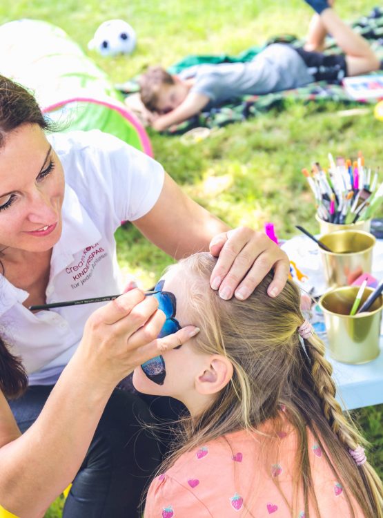 Creativkopf beim Kindergeburtstag in Dresden Blasewitz